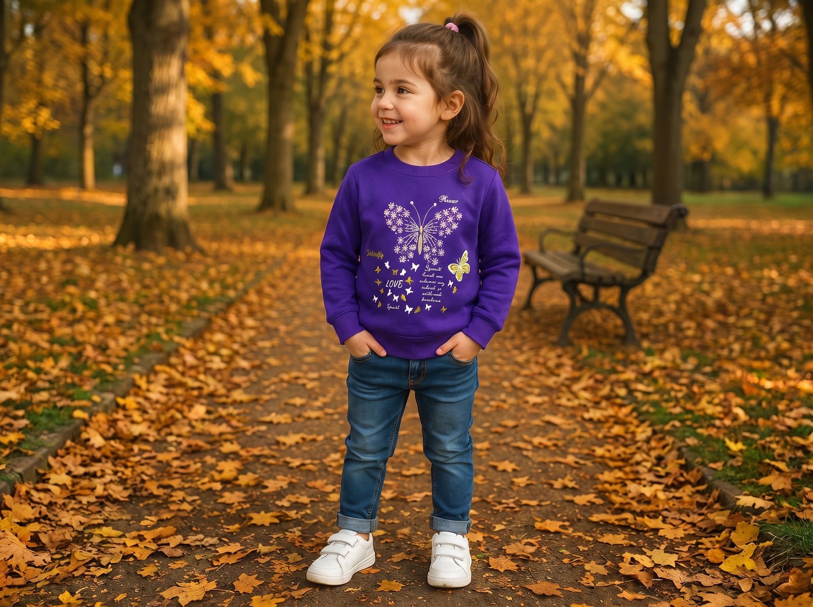 Red Butterfly Sweatshirt